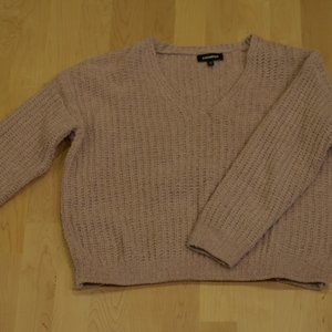 Express pink knitted sweater
